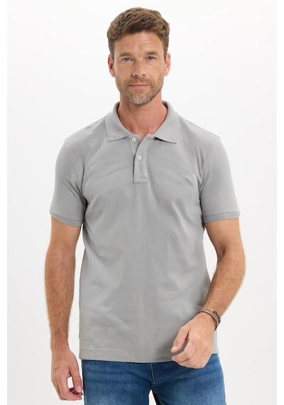 Tudors Erkek Slim Fit Dar Kesim Premium Seri %100 Pamuk Yumuşak Dokulu Merserize Gri Polo Yaka Tişört-51561 Tudors Erkek Slim Fit Dar Kesim Premium Seri %100 Pamuk Yumuşak Dokulu Merserize Gri Polo Yaka Tişört-51561