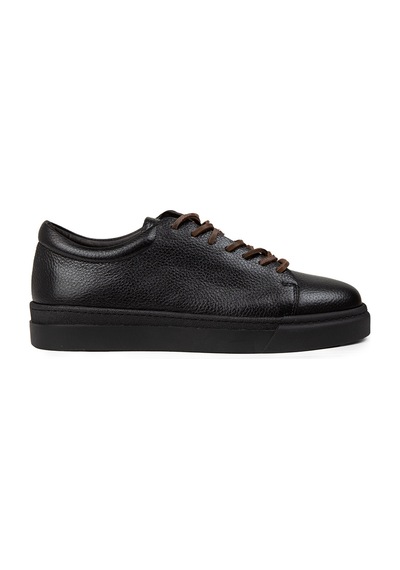 Deery Erkek Hakiki Deri Siyah Sneaker Ayakkabı - 02004msyhc01 Siyah