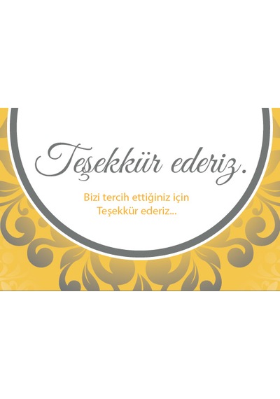 Ny Teşekkür Kartı