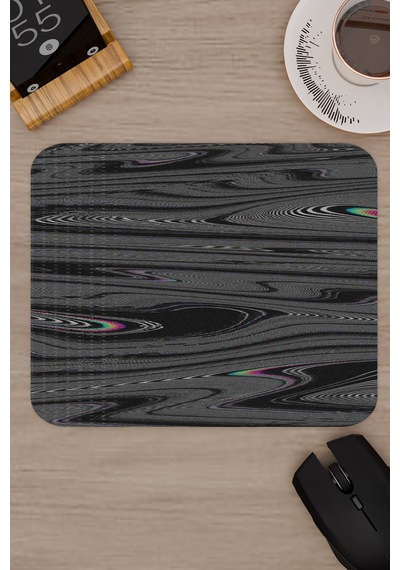 Glitch Kaymaz Dikişli Kauçuk Oyuncu Mousepad V2 - 22x18 Gaming Mouse Pad Fare Altlığı