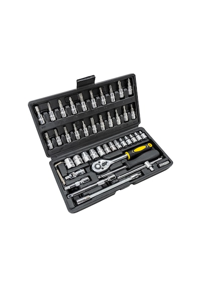 5587 1/4 Bits Uçlu Mini Lokma Anahtar Takımı 46 Parça