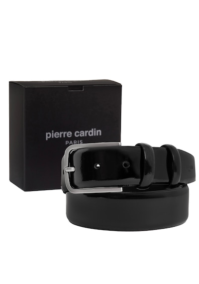 Pierre Cardin Rugan Deri Erkek Kemer En 3,5 Cm Pc100a Siyah -rugan