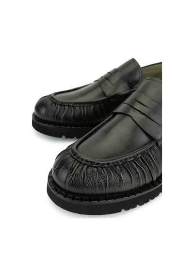 Tamer Tanca Erkek Hakiki Deri Yeşil Loafer Ayakkabı 987 231 Erk Ayk Sk25-26 Olıve Yeşil
