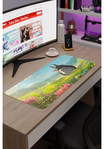 Miyazaki Anime V3 - 70x30 Xl Gaming Kauçuk Kaymaz Taban Mouse Pad Fare Altlığı