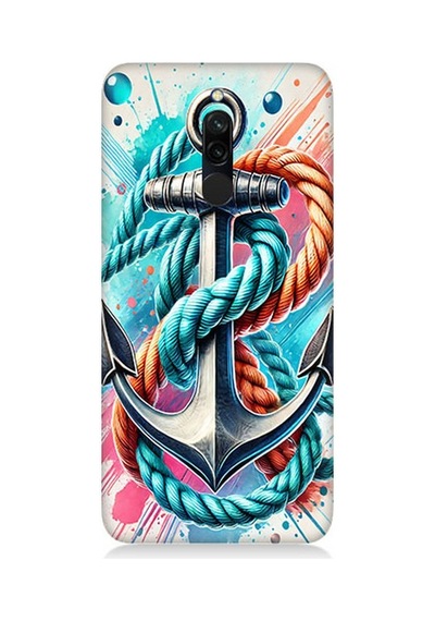 Xiaomi Redmi 8 Uyumlu Çapanın Renkli Simgesi Desenli Silikon Kılıf Çok Renkli