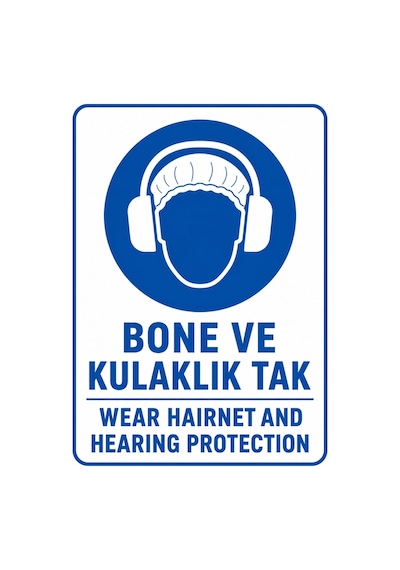 Bone Ve Kulaklık Tak 35x50cm Pvc Isg Levha