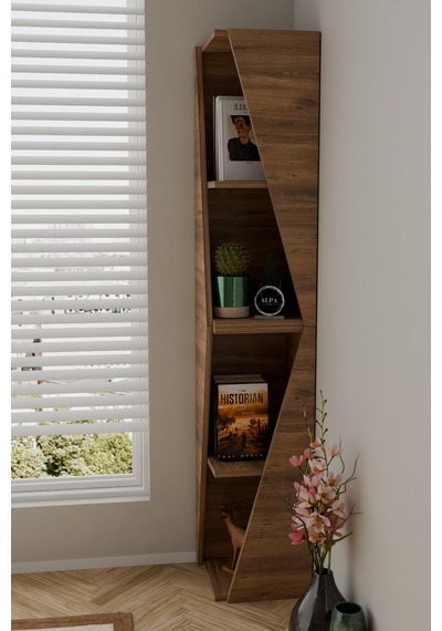 Modern Çok Amaçlı 90 Cm 2 Raflı Köşe Kitaplık Dekoratif Salon Rafı Çok Amaçlı Düzenleyici Organizer Atlantik Çam Modern Çok Amaçlı 90 Cm 2 Raflı Köşe Kitaplık Dekoratif Salon Rafı Çok Amaçlı Düzenleyici Organizer Atlantik Çam