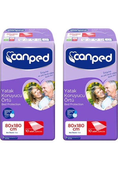Canped 80 x 180 CM Yatak Koruyucu 10'lu x 2 20 Adet