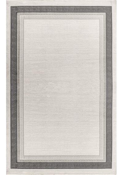 Gabardin Halı Jade 7018 Gri Serisi Triko Akrilik Salon Oturma Yatak Odası Halısı Gri