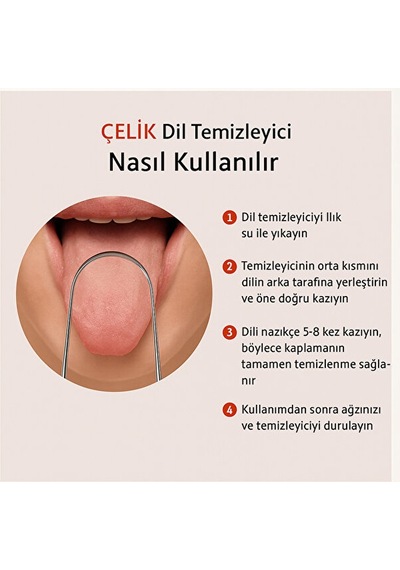 Mucit Home Dil Temizleyici Gümüş Ağız Bakım Dil Plak Temizleme Dil Sıyırıcı