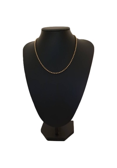 Top Zincir Kolye Gold Beyaz