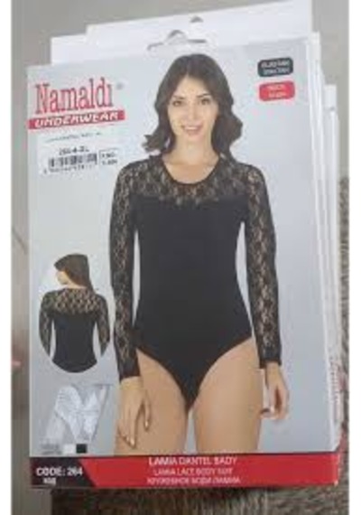 Namaldi Lamıa Dantelli Bady 264-2-m Beyaz