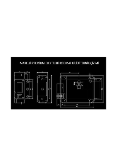 Marelli Premium Elektrikli Otomat Uzun Barelli 70 Mm Tirajlı Demir Kapı Kilidi