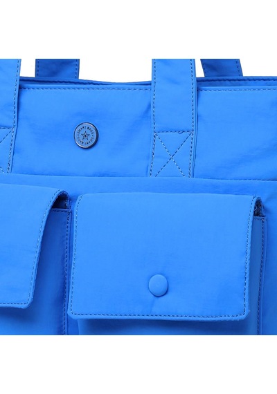 Smart Bags Mikro Poly Kumaş Büyük Boy Kadın Omuz Çantası 3345 Mavi