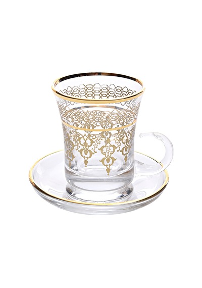 Decorium Çay Takımı Kulplu 12 Prc Valentia Ars 285 M00285 Şeffaf