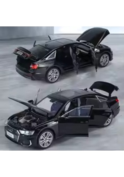 1:18 Ölçek Audi A6 L Diecast Metal Lisanslı Model Araba - Siyah