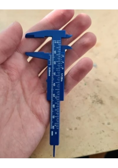 Taşınabilir Kalibreli 80Mm Plastik Kaş Estetik Ölçüm Kumpas Cetve