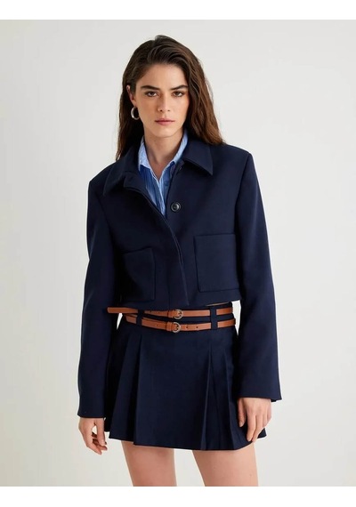 Koton Kadın Blazer Ceket Lacivert 5wak50025uw 25ky59001736 Y5918 Lacivert