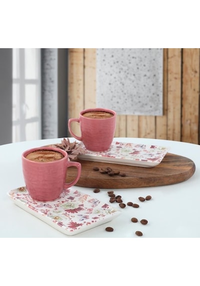 Keramika Set Dogaltas Atıstırmalık 4 Parca Mat Renklı 022-989 19718 A