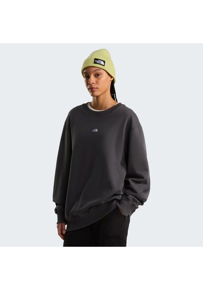 The North Face U Essentıal Lıght Relaxed Crew Unisex Sweatshirt Nf0a8gqcrhı1 Gri