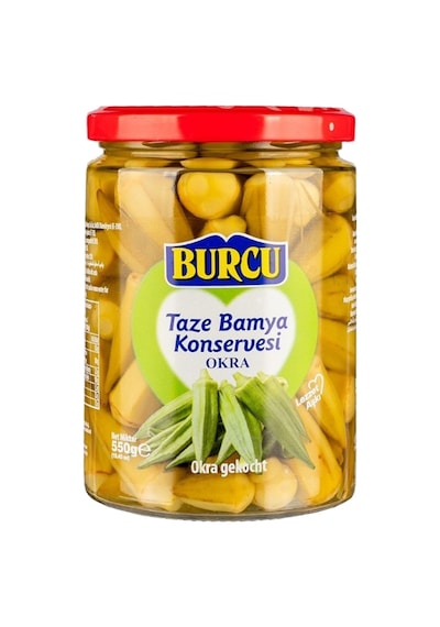Burcu Enginar Ve Bamya 550 Gr Cam 2 Li Paket