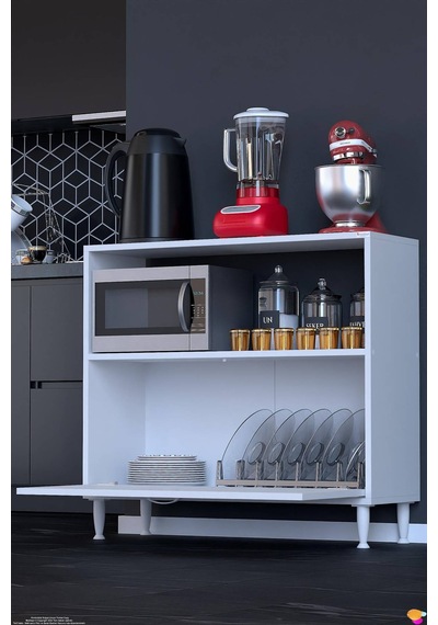 Lara 100 Cm Çok Amaçlı Mikrodalga Dolabı Alttan Kapaklı Fırınlık Kiler Ekmeklik 100x87x32 Cm Beyaz Lara 100 Cm Çok Amaçlı Mikrodalga Dolabı Alttan Kapaklı Fırınlık Kiler Ekmeklik 100x87x32 Cm Beyaz