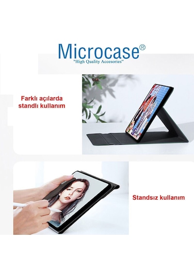 Microcase Huawei Matepad Air 2025 Tablet İle Uyumlu Sleeve Serisi Mıknatıs Kapak Standlı Kılıf - Slorta Kapaklı Kılıf