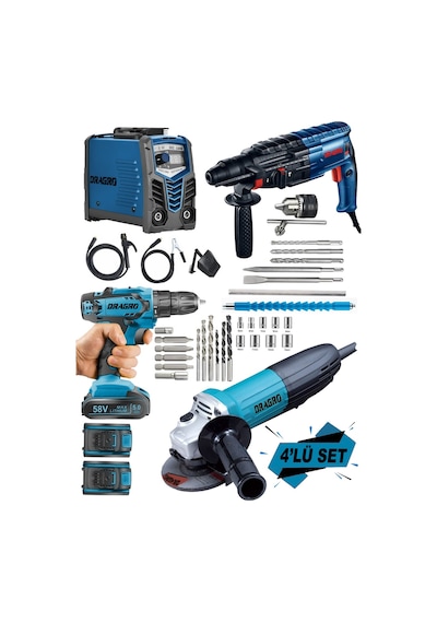 Dragro Alman Drg-hn5 4lü Eko Usta Set Invertör Kaynak Kırıcı D...