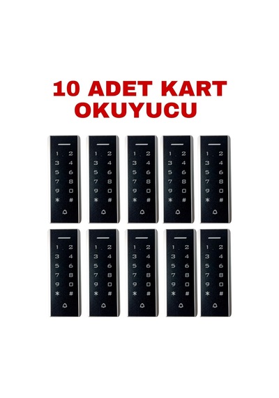 Sr-205 Mf Mifare Kartlı Ve Şifreli Geçiş Sistemi Rfıd Kart Okuyucu 13.56 Mhz 10 Adet