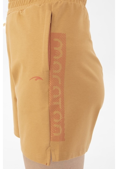 Maraton Sportswear Regular Kadın Basic Koyu Bej Şort 20850-koyu Bej Koyu Bej
