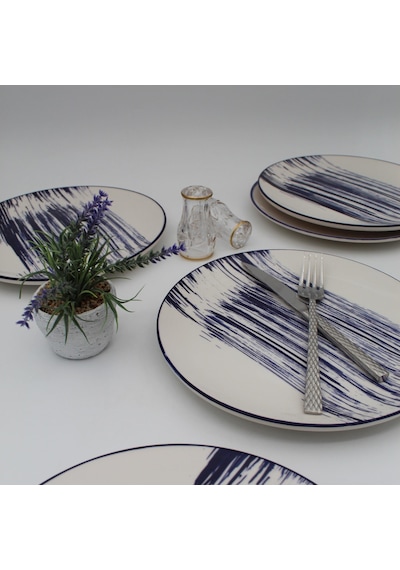 Royal 20 Cm Pasta Tabağı 6 Adet - Desenli