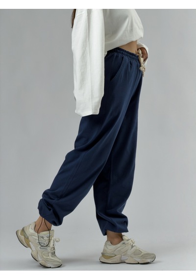 Cocopelli Paça Ayarlamalı Regular Lacivert Kadın Jogger Pantolon Coc3484