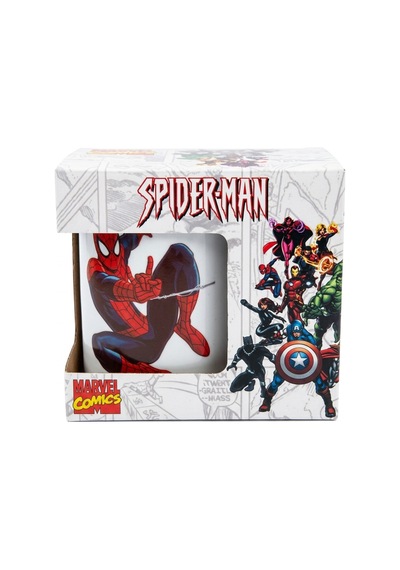 Örümcek Adam Tasarımlı Beyaz Seramik Kupa Bardak - Spider-man Baskılı Hediye Kupa