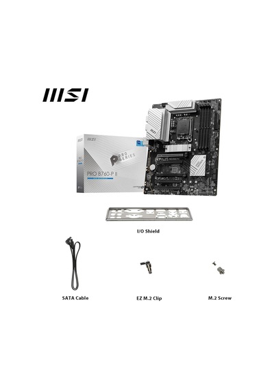 Mb Pro B760-p Iı Soket 1700 Ddr5 7000 Oc Pcı-e,m.2 Usb3.2 Hdmı,dp 1x 2.5g Lan Atx