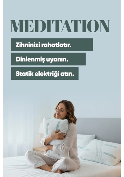 Dinlendirici Anti Statik Tombul Visco Yastık - Azaltan Konforlu Kumaş - Ortopedik Lüx Yastık 1 Adet Çok Renkli
