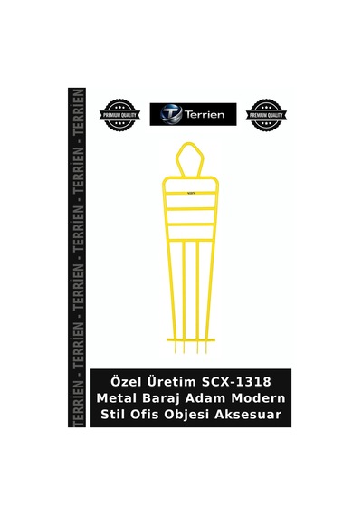 Delux Serisi Sanatsal Parça Sunum Aksesuar Scx-1318 Metal Baraj Adam