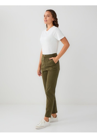 Jimmy Key Jimmy Key Haki Normal Bel Normal Paça Gabardin Pantolon 5ww184558310