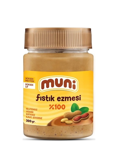 Muni %100 Fıstık Ezmesi 300 G