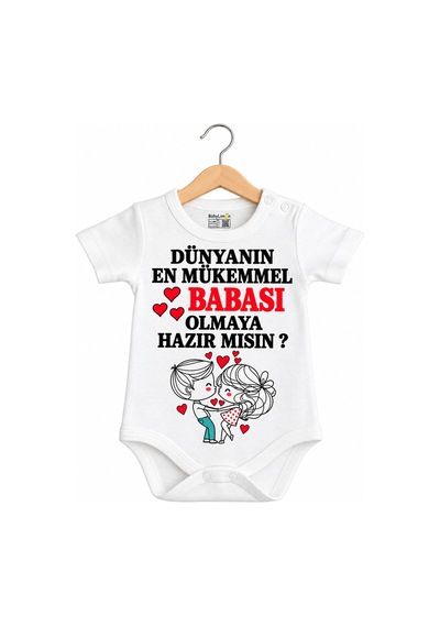 Babylimon Baba Sürpriz Dünyanın En Mükemmel Babası Olmaya Hazır Mısın Baskılı Zıbın Body Beyaz - 936542389 Beyaz Babylimon Baba Sürpriz Dünyanın En Mükemmel Babası Olmaya Hazır Mısın Baskılı Zıbın Body Beyaz - 936542389 Beyaz