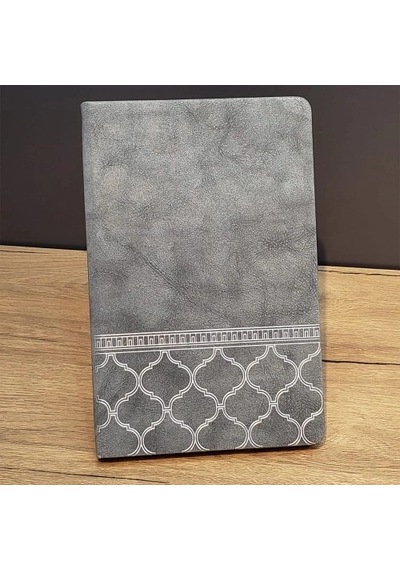 Hubrendy Emin Desenli Gri Deri Defter