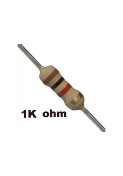 1k Ohm 1/4 Watt Direnç 10 Adet Pcs