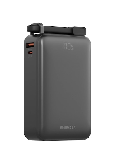 Compac Ultra67 20.000 Mah 2 Adet 67w Type-c Ve 18w Usb Ekstra 100w Kablolu Hızlı Şarj Powerbank Koyu Gri