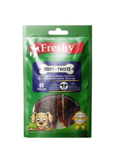 Freshy Beefy Twists - Dana Biftek Sarılı Burgu Çubuk
