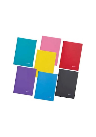 Mopak Pastel Plastik Kapak Defter A5 Kareli 60 Yaprak Çok Renkli