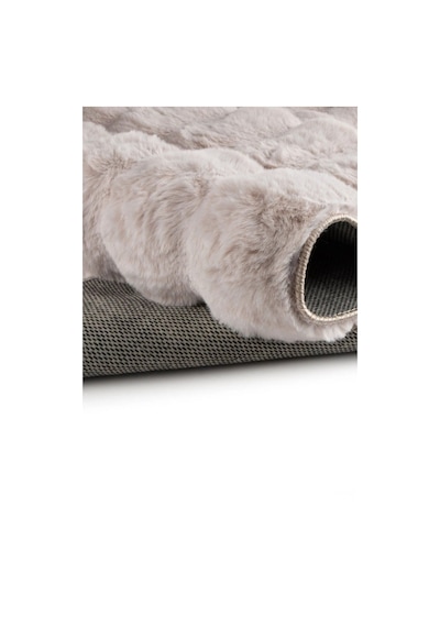 Aries Home Tavşan Tüyü Yumuşak Keçeleşmez Dekoratif Bubble İthal Kalite Post Halı Vizon
