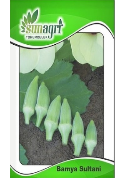 Sultani Bamya Tohumu 10 Gr. - 4 Saksı+torf Hediye