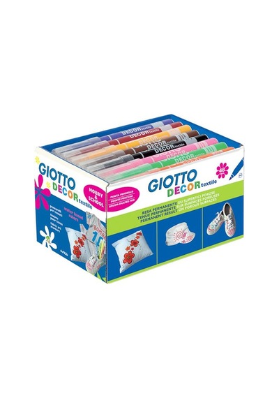Giotto Decor Textile Kumaş Boyama Kalemi 48'Li Sınıf Seti