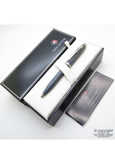 Sheaffer 100 Mat Gri Tükenmez Kalem Isme Özel Kalem
