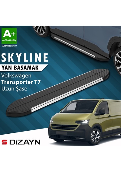 S-dizayn Vw Transporter T7 Skyline Krom Yan Basamak 263 Cm 2024 Üzeri A+ Kalite