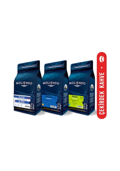 Moliendo Ekonomik Paket  Çekirdek Kahve 3 x 250 G